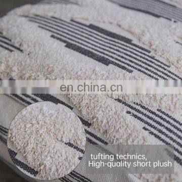 Home Decorative Products Pieces Whited Tufted Woven Square Ottoman Cover Moroccan Ottoman Pouf Big Size photo-7