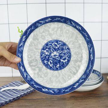 Chinese bule and white porcelain plate