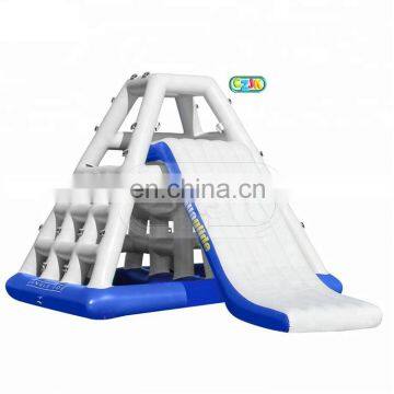 lake sea inflatable waterslide water tower slide for sea lake sale