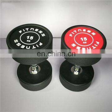 China Cheap High Quality PU Fixed Gym Dumbbell