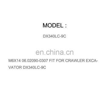 DIESEL ENGINE PARTS BOLT SOCKET HEAD M6X14 06.02090-0307 FIT FOR CRAWLER EXCAVATOR DX340LC-9C