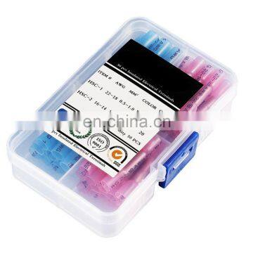 Hampool Multiple Types 50pcs Copper Wiring Accessories Automotive Shrinkable Wire Butt Connectors photo-3