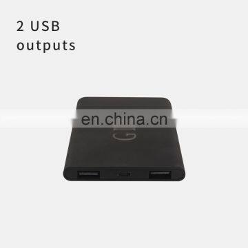 Hot Selling Mini Promotion 5000mAh Mobile Phone Charger Power Bank Lighting Logo Charger Phone Power Bank