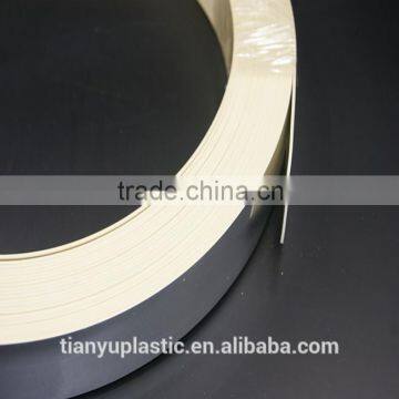 hot sell pvc rubber edge trim chrome color 35*1.5 edge banding for furniture