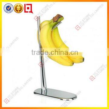 Chrome plated metal wire banana display rack