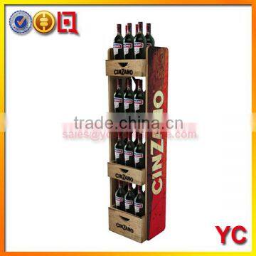 Customize Design Multi-tier Wood Beverage Display Stand