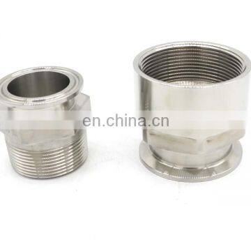Sanitary Stainless Steel Tri Clamp Hexagonal Male Thread Ferrule Adapter photo-5