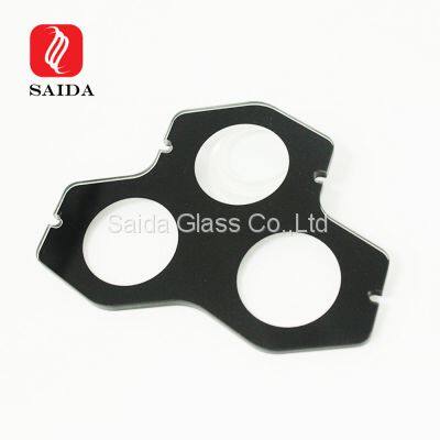 Customzied 3mm 4mm 5mm Black Ceramic Silkscreen Printing Toughened Glass for Architectual Lighting