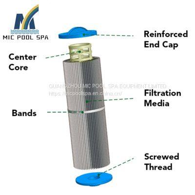 Swimming Pool and Spa Cartridge Filter Equipment 25ft2/50ft2/75ft2/100ft2/150ft2 Filter Element With Filter Area photo-2