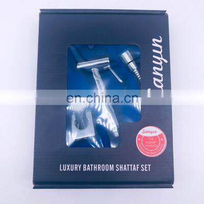 Handheld Shut Off Hand Gaobao Dual Flow Black Antique Brasstoilet Brass Bathroom 304 Bidet Spray