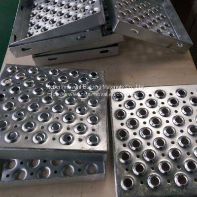 Anti-skid Plate Railing Embossed Sheet Aluminum Grip Strut Walkway Safety Grating Ramp Perforated Metal Stair Treads
