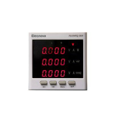 Elecnova Communication Analog Output 96*96 LED Screen Programmable Multi Protocols 45~65Hz 3 Phase Digital Frequency Meter photo-5