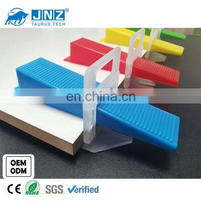 JNZ factory high quality adjustable tile leveling system reusuable plastic tile spacer leveler wedges