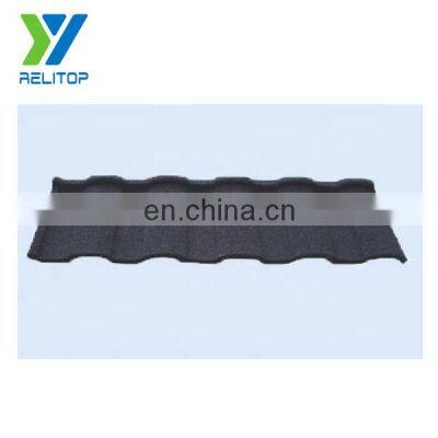 Black Color Stone Chips Galvanized Roof Ridge Roof Cladding Sheet For Private Cottages Tiny Home