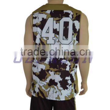 Good Quality Sleeveless China Custom Basketball Uniforms for Men photo-4