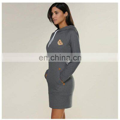 Wholesale Custom Brand Women's Plus Size Casual Sports Sweater Skirt Top Crop DIY Guillotine Bear Hoodie S-5XL photo-5