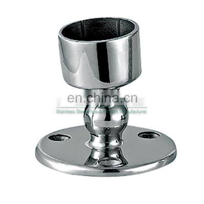 Stainless steel staircase railing accessories round corner tube connector for tube