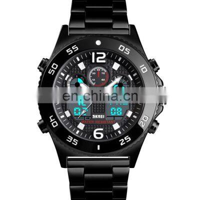 Skmei 1538 Japan Movement Quartz Stainless Steel Watches Men Digital Waterproof Outdoor watch