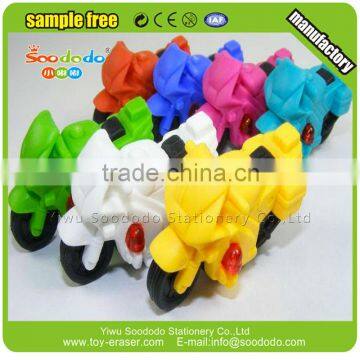 high quality rubber pvc eraser 3d car racing eraser