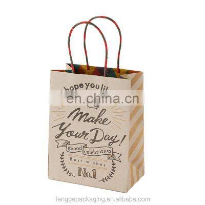 Luxury Matt Glossy Surface  Gold Logo Handle Shopping Gift Bags Paper Bgas With Your Own Logo