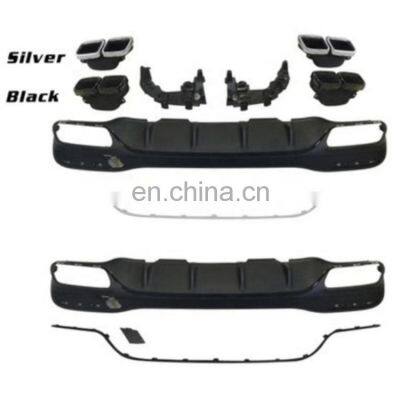 GLE63 W166 AMG REAR BUMPER DIFFUSER WITH EXHAUST TIPS FOR MERCEDES GLE CLASS W166