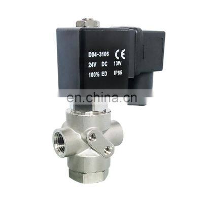 COVNA DN10 3/8 Inch 3 Way 12V DC Universal Operation Direct Acting Stainless Steel Mini Solenoid Air Water Valve photo-2
