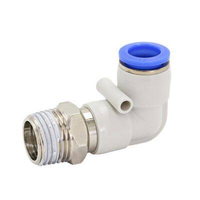 SMC Standard KSL Series Pneumatic Connector Elbow Threaded High Speed Rotary One-touch Fittings photo-2