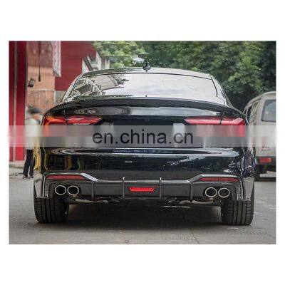 S5 2020-2022 Carbon Fiber KB Style Diffuser for Audi A5 S5 RS5 Diffuser With Light for Audi 2020 2021 2022 photo-2