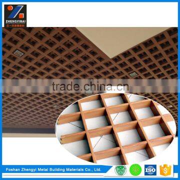 Fireproof Powder Coating Linear Metal Aluminum Grid Ceiling Tile