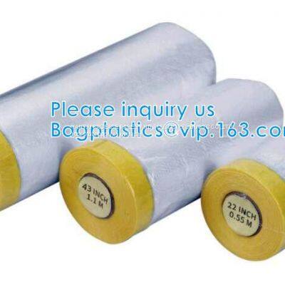 Automotive Roll Masking Film Set, Painting Tray Kit, Pre-Taped, Sheeting Covering, Car Furniture Protection Cover photo-3