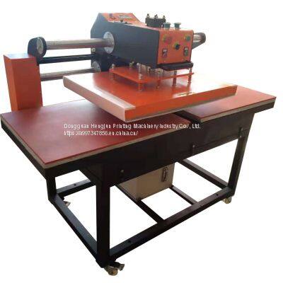 Up Slide Hydraulic Double Position Hot Stamping Machine Hydraulic Heat Transfer Machine Flat Iron Drill t - Shirt Hot Stamping Machine Heng Jun photo-5