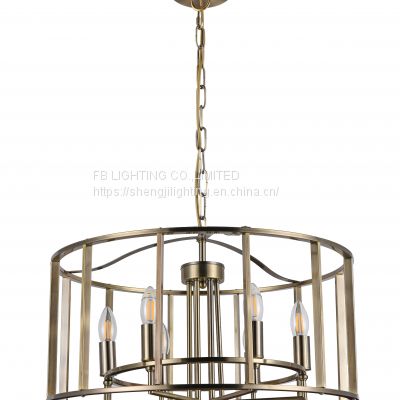 Modern crystal metal Glass Pendant Lamp Chandelier New Ceiling Light Fixture