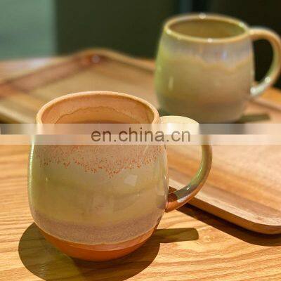 New Product Gift Cup Kiln Change 17 Oz Nordic Creative Chinaware Ceramic Lava Cauldron Mug Personalised Cups For Couple Gifts