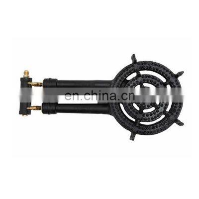 high quality high pressure kitchen outdoor 3 ring cast iron gas burner