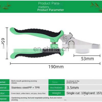 Clippers for Plants Trimming Pruning Shear With Straight Stainless Steel Blades Professional Pruner Gardening Shears Scissors photo-2