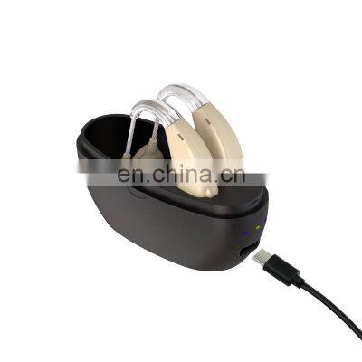 China Hearing Aid Wholesale OEM Manufacturer Good Price Deaf Mini BTE Hearing Aids Rechargeable Hearing Aid