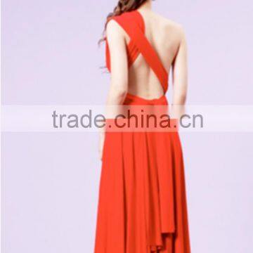 Sleeveless Casual Dress Bridesmaid Dress Designs Convertible Fashion Dress photo-4