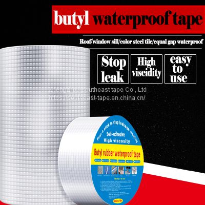 Butyl Waterproof and Leakage Repairing Tape Manufacturer of Special Waterproof Materials for Photovoltaic Panel Joints of Roof Color Steel Glass Room adhesive tape butyl rubber