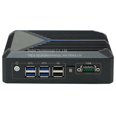 Fanless Mini PC 12th Gen Celeron J6412 2 LAN 8 USB 2 HD DDR4 3200MHz Industrial PC for Medical photo-4