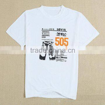 Plain t-shirt for advertising gifts, men's promotional t-shirt polyster