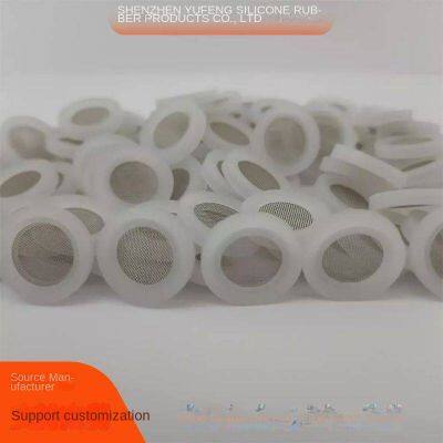 4-inch hose filter screen, silicone gasket, silicone-coated 304 filter screen, sealing ring, 40-mesh yf230612