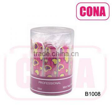 2 side emery nail file with plastic box