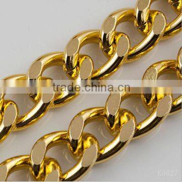 20*15mm Fashion gold color decorative aluminum chain for jewelry garment shoes                        
                                                Quality Choice