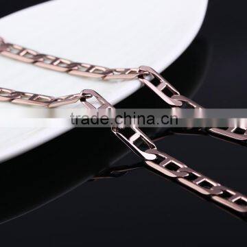 Chains Necklaces Type Simple Link Chain Jewelry Chain Decorative Chain Coffee Gold Plated Necklace photo-2