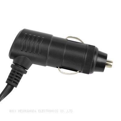 Black Korean Cigarette Lighter 1-25A Plug Cable Power Cord 12V 24V Cigarette Lighter Charger Plug photo-2