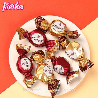 High Quality Chocolate Filled Semi-soft Toffee Candy photo-2