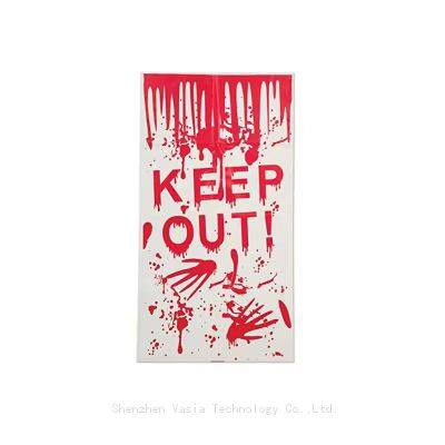 Wholesale Halloween Scary Window Clings & Bloody Door Covers for Haunted House Party Decor photo-2
