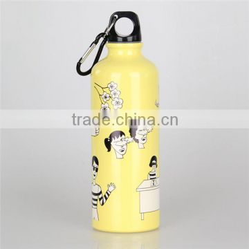 25oz Factory Price China Made Aluminium Sports Water Bottle With Carabiner