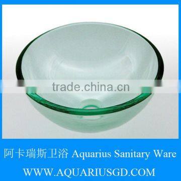 Transparent Tempered Glass Art Bathroom Small Wash Basin