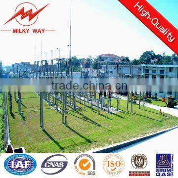 Galvanized Substation Steel Structure for 69kv low voltage transmission